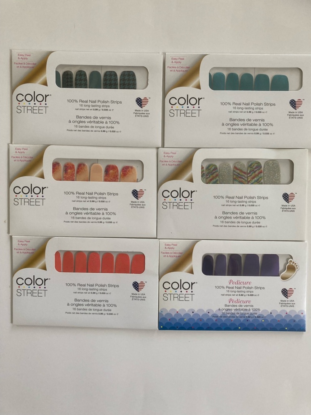 Color Street Real Nail Polish Strips Lot of 6 #3